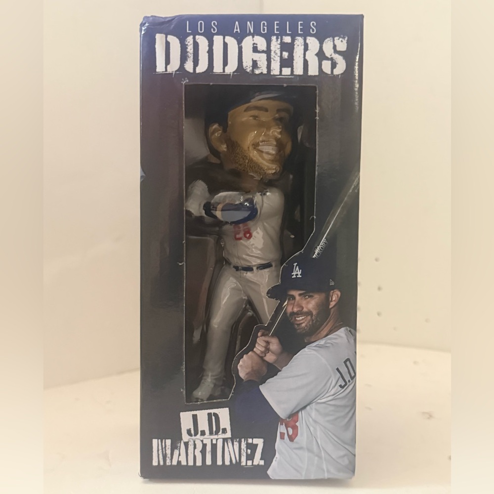 Dodgers J.D. Martinez Collectible Bobblehead - Blue and White